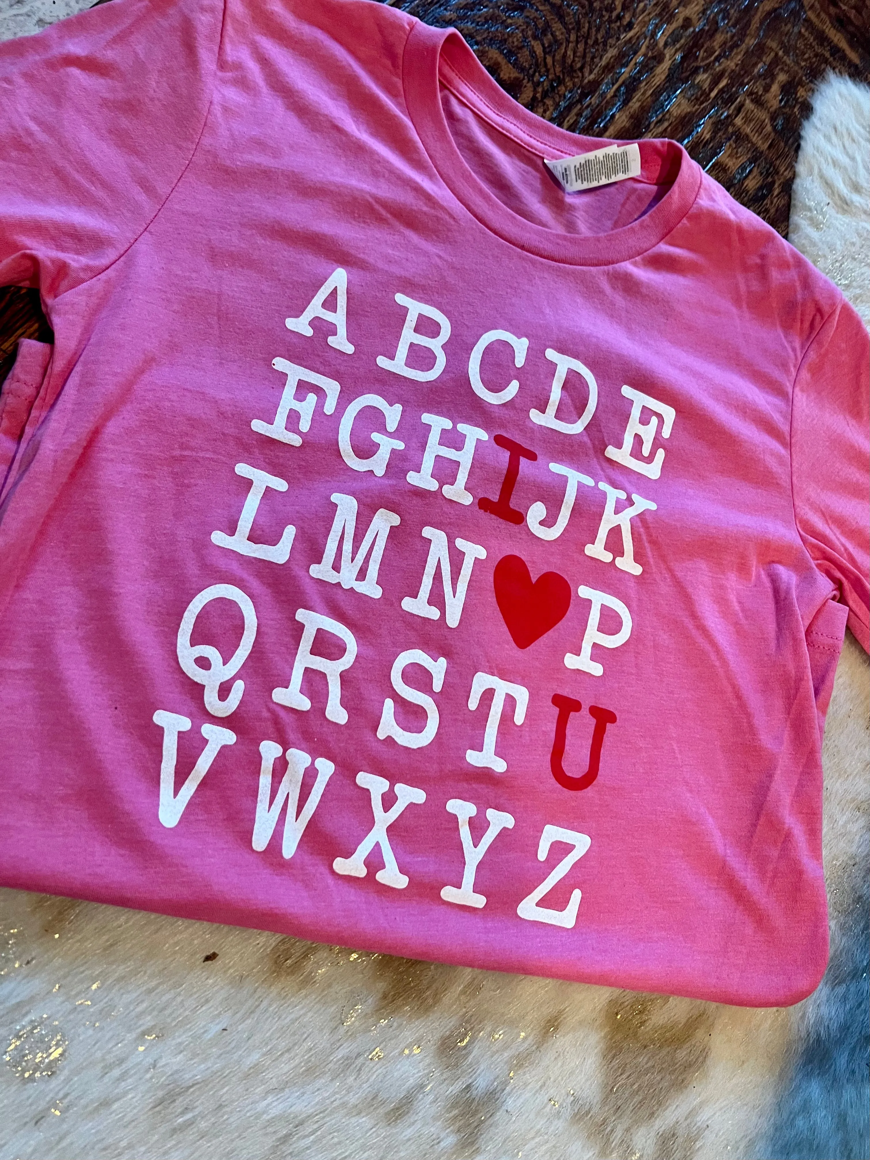 ABC I Love You Graphic Tee