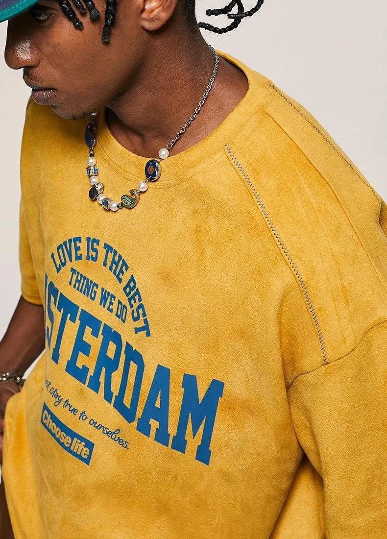 Amsterdam Suede Tee