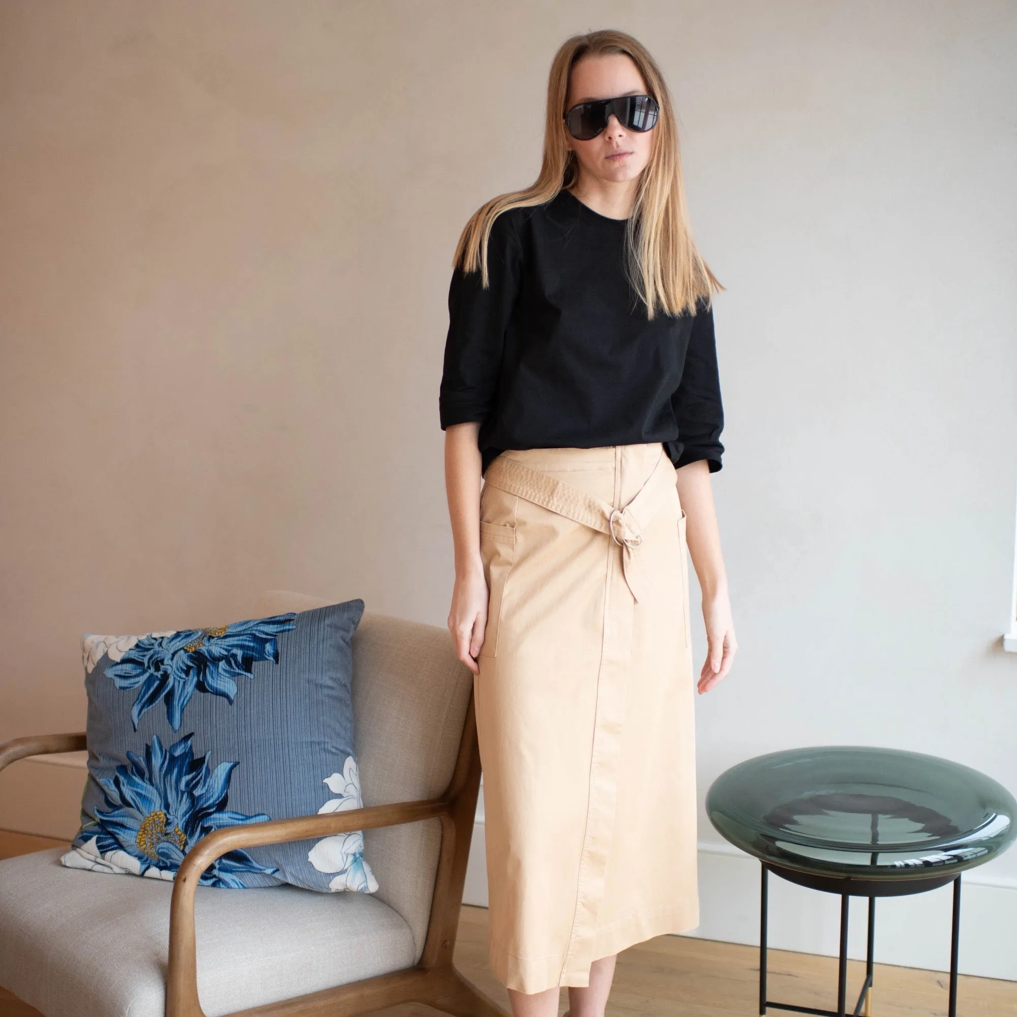 Ana Utility Skirt | Beige [Final Sale]