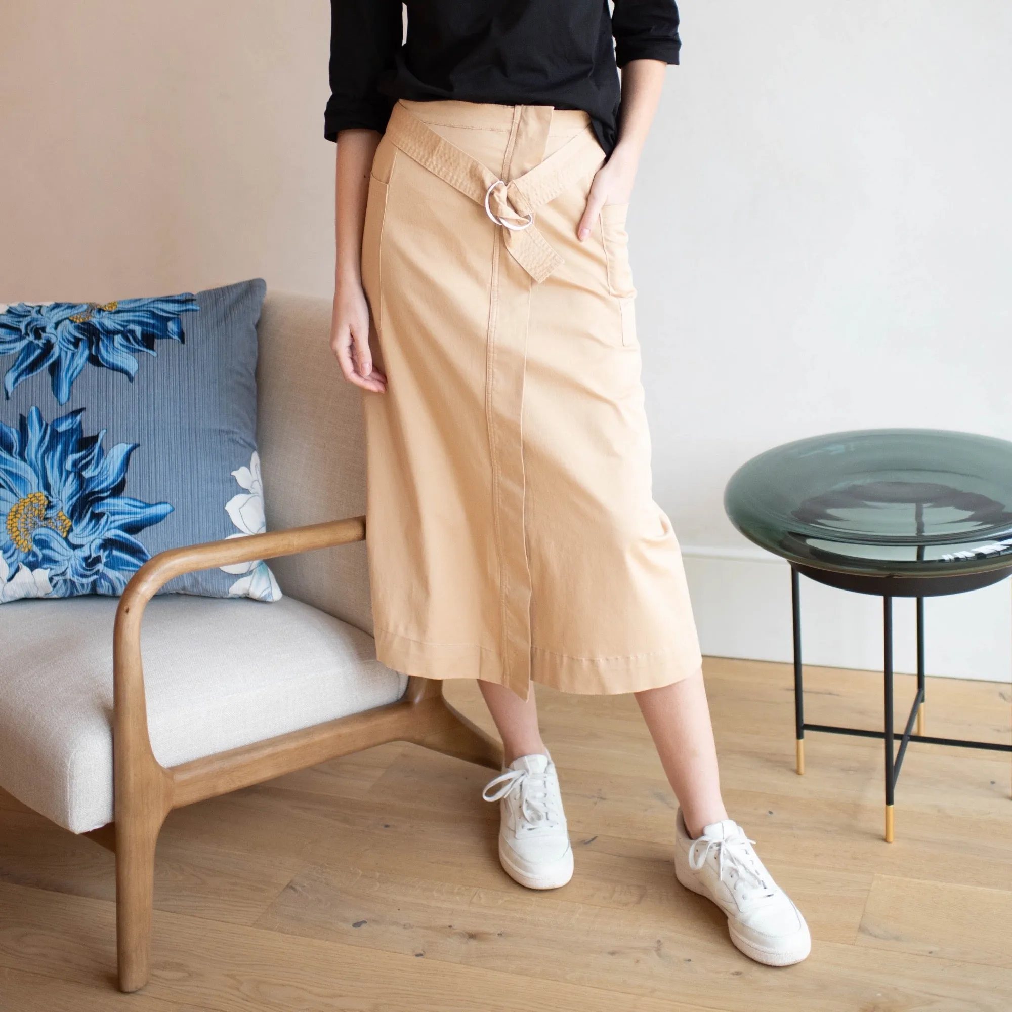 Ana Utility Skirt | Beige [Final Sale]