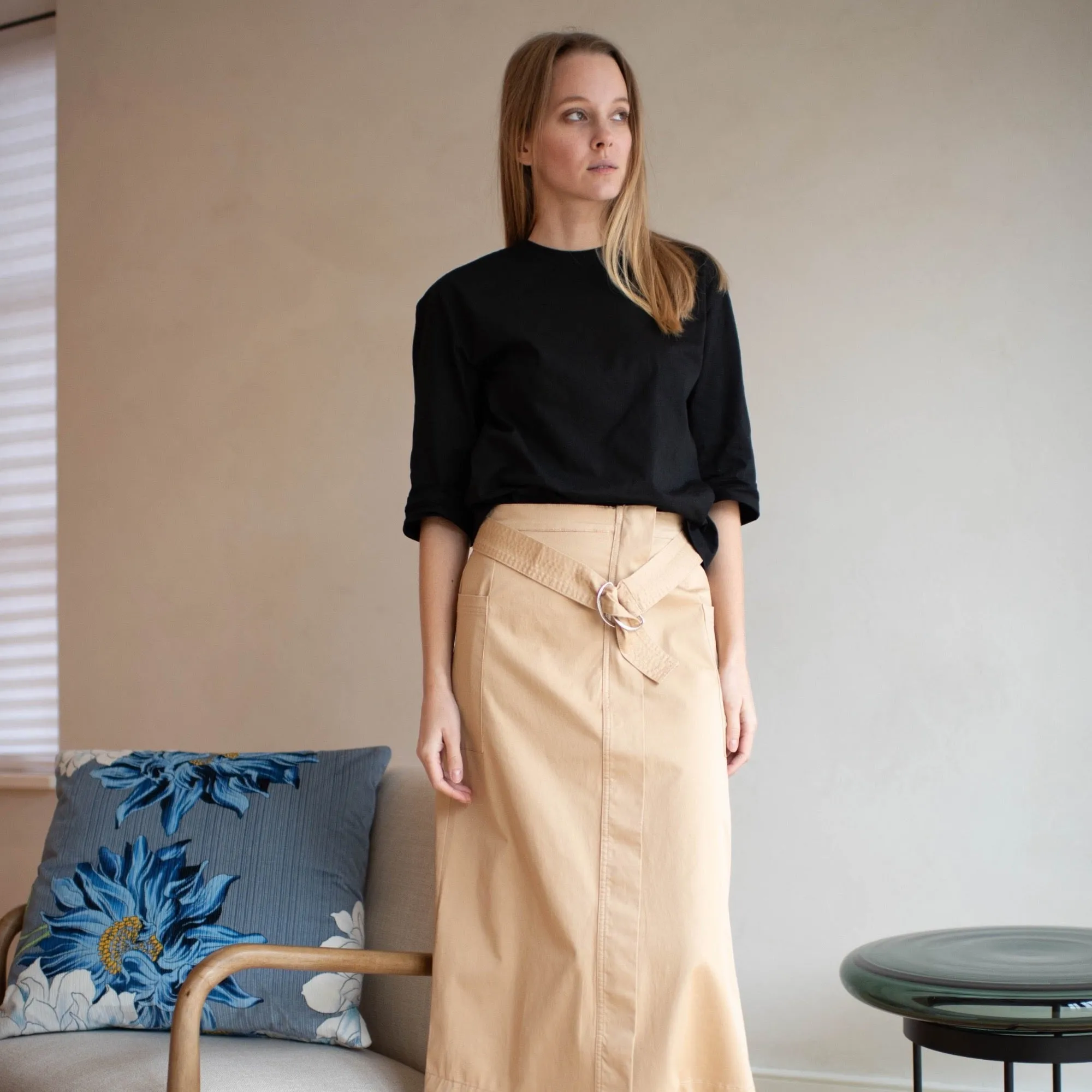 Ana Utility Skirt | Beige [Final Sale]