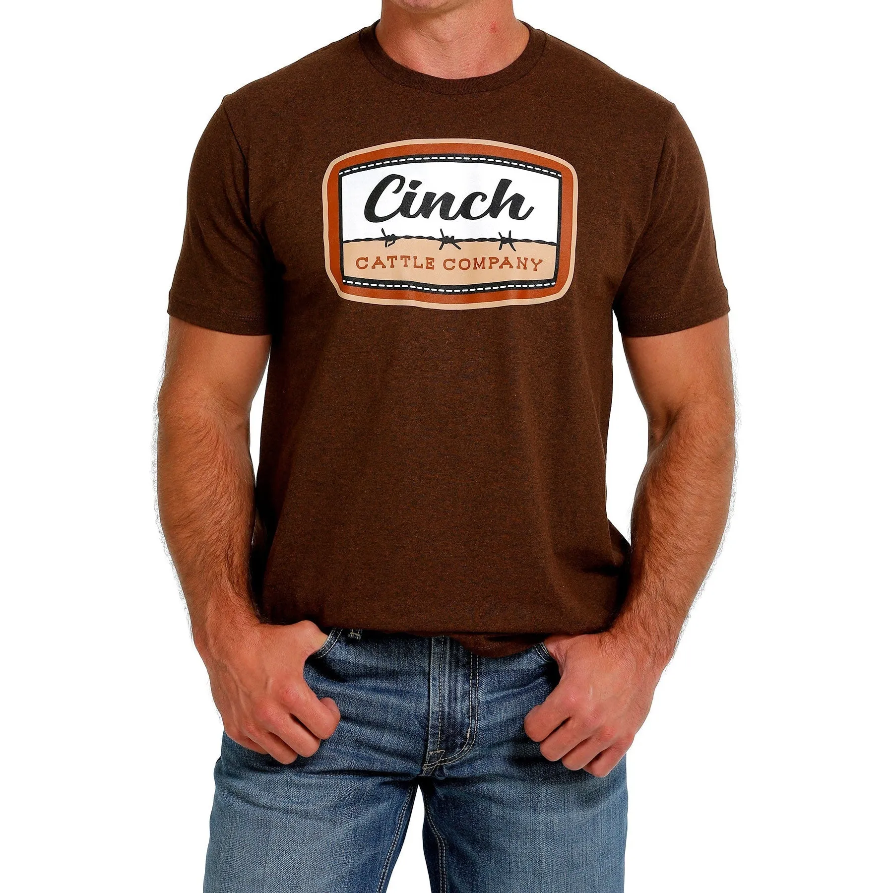 Cinch Men's Brown Cattle Company Tee