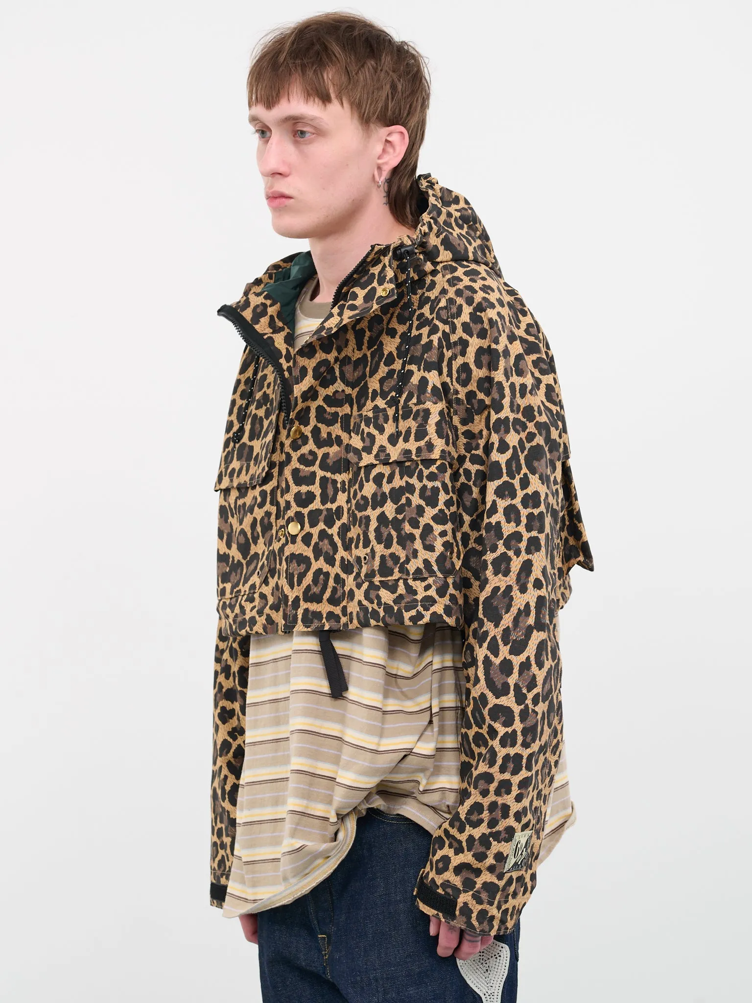 Cross Leopard Gale Parka (K2303LJ042-BROWN)