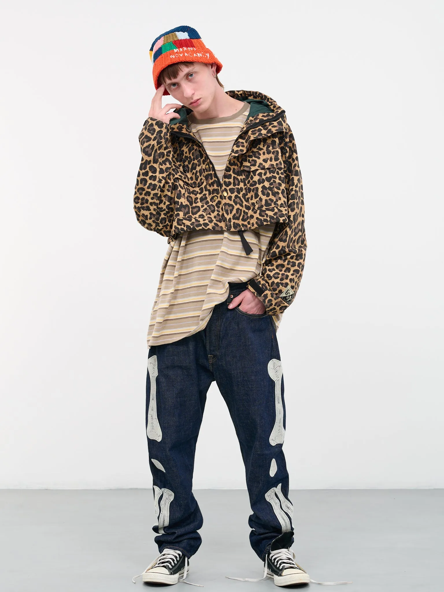 Cross Leopard Gale Parka (K2303LJ042-BROWN)