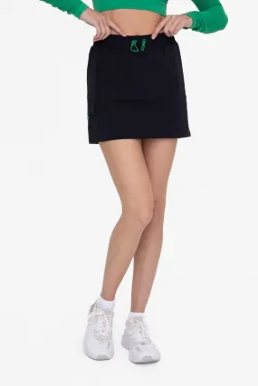 Double Bungee Utility Mini Skort-2 Colors!