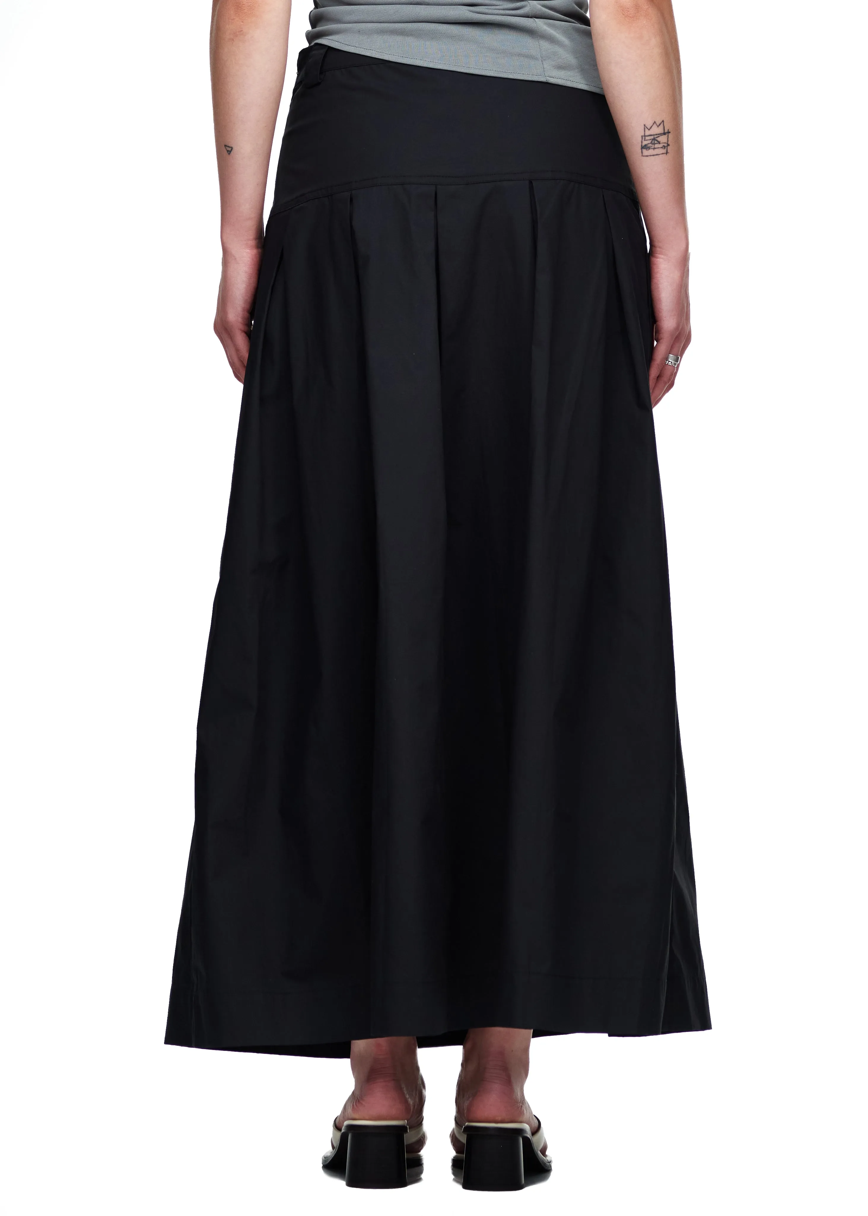 Find Me Now Pleated Utility Midi Skirt