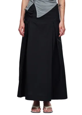 Find Me Now Pleated Utility Midi Skirt