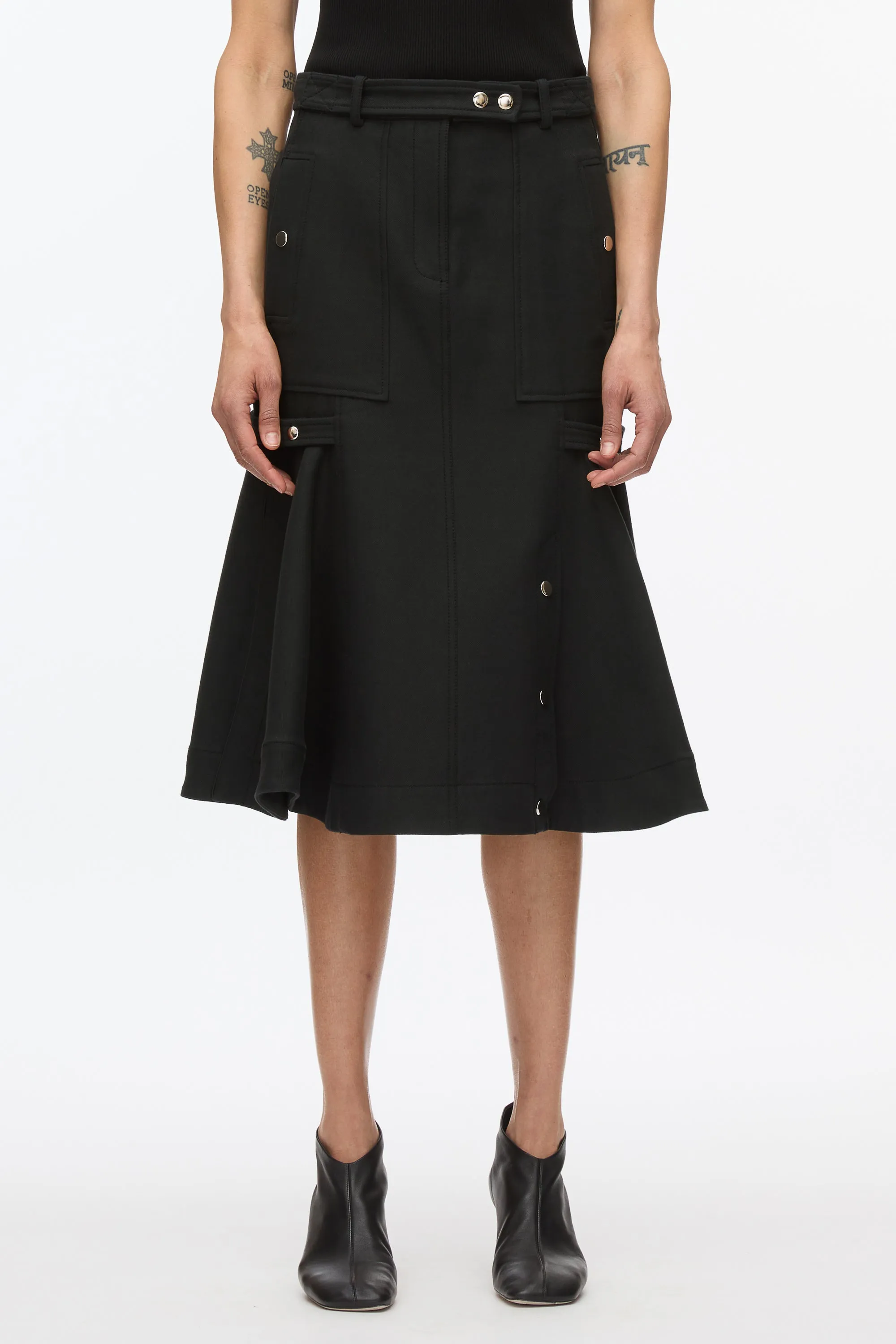 Godet Utility Skirt