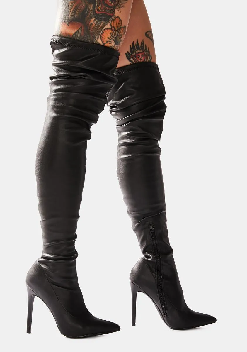 Ink Give Me More Thigh High Boots