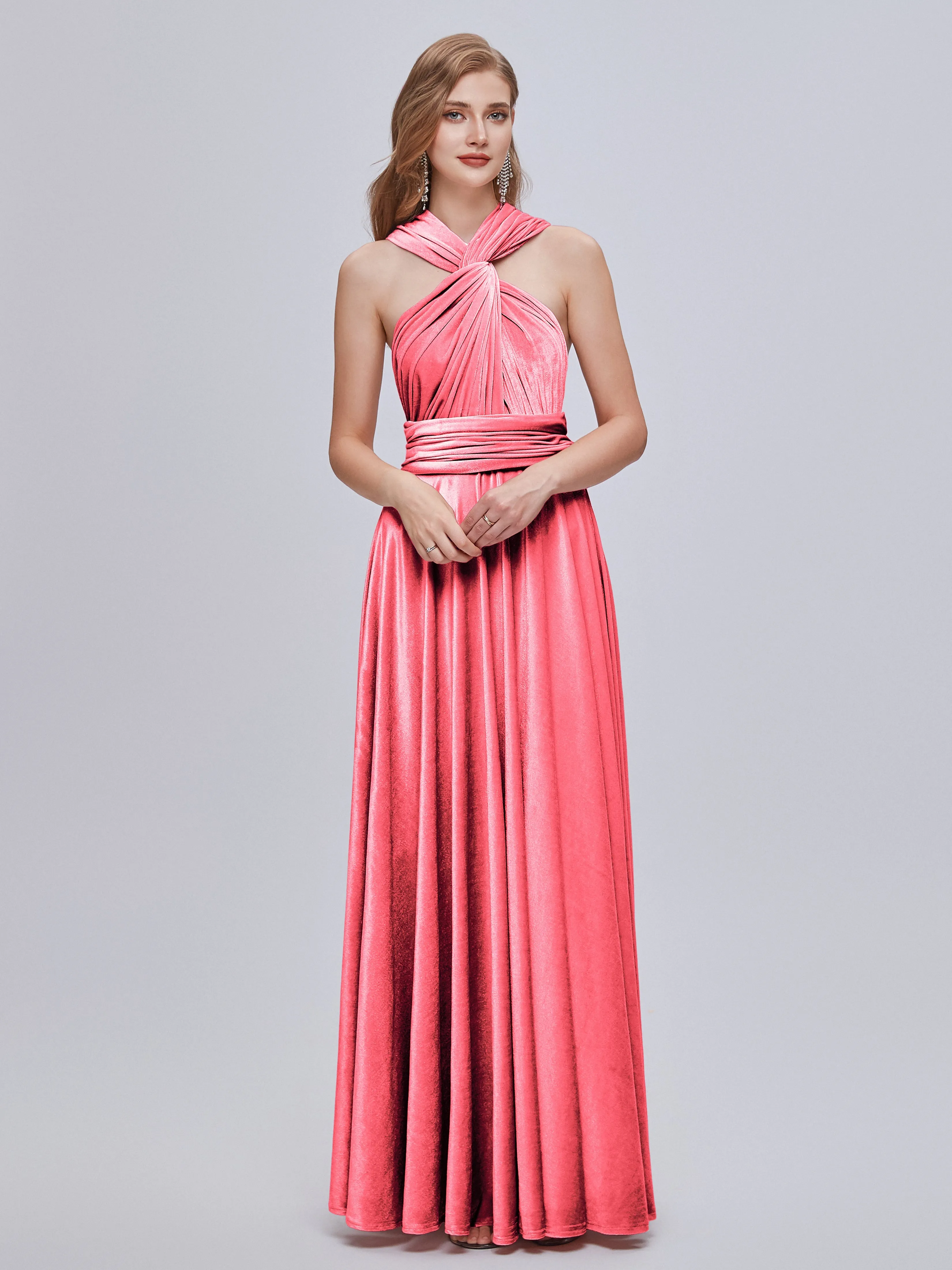 Juliet Gorgeous Convertible Velvet Mother of the Bride Dresses