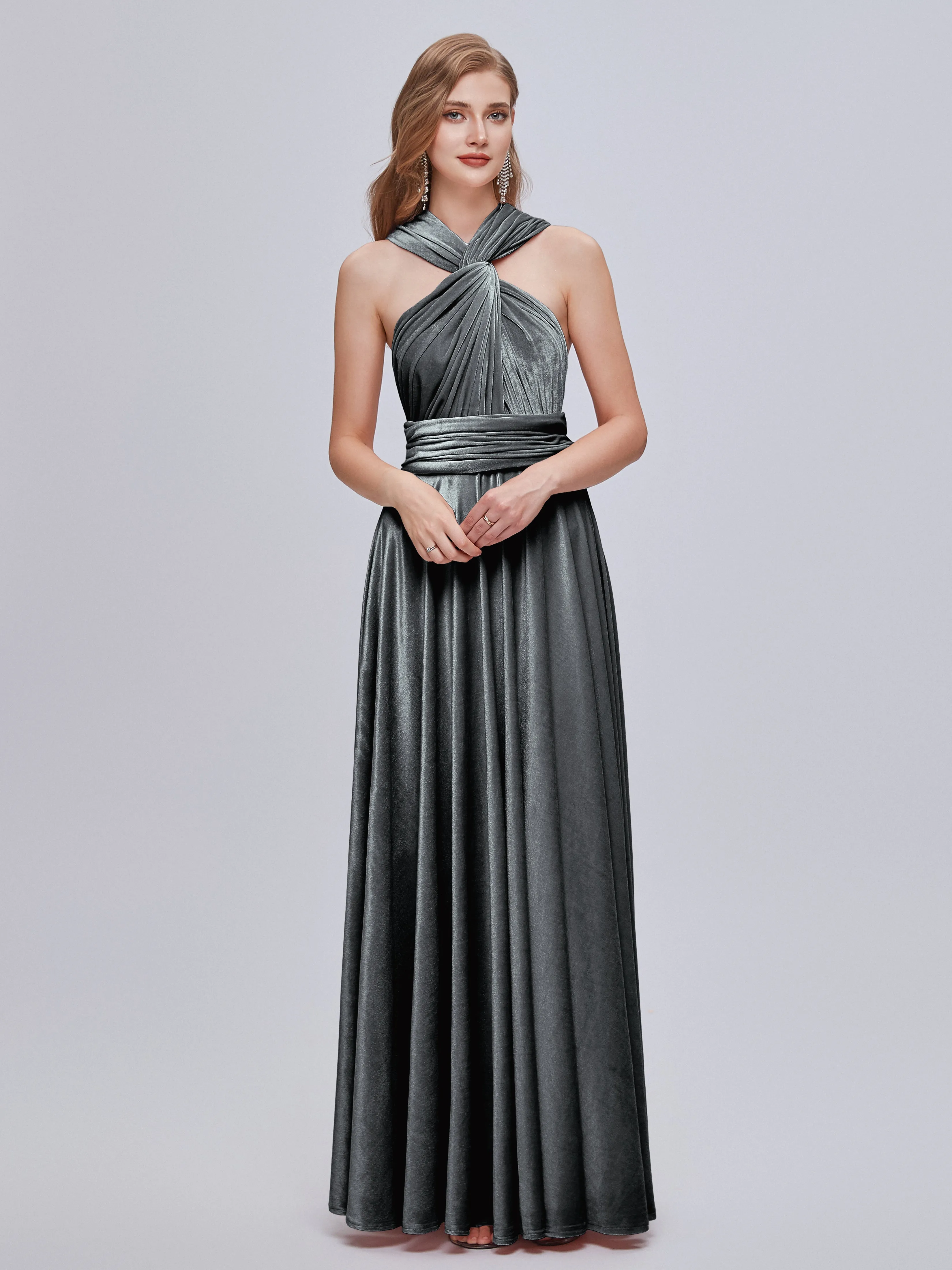 Juliet Gorgeous Convertible Velvet Mother of the Bride Dresses