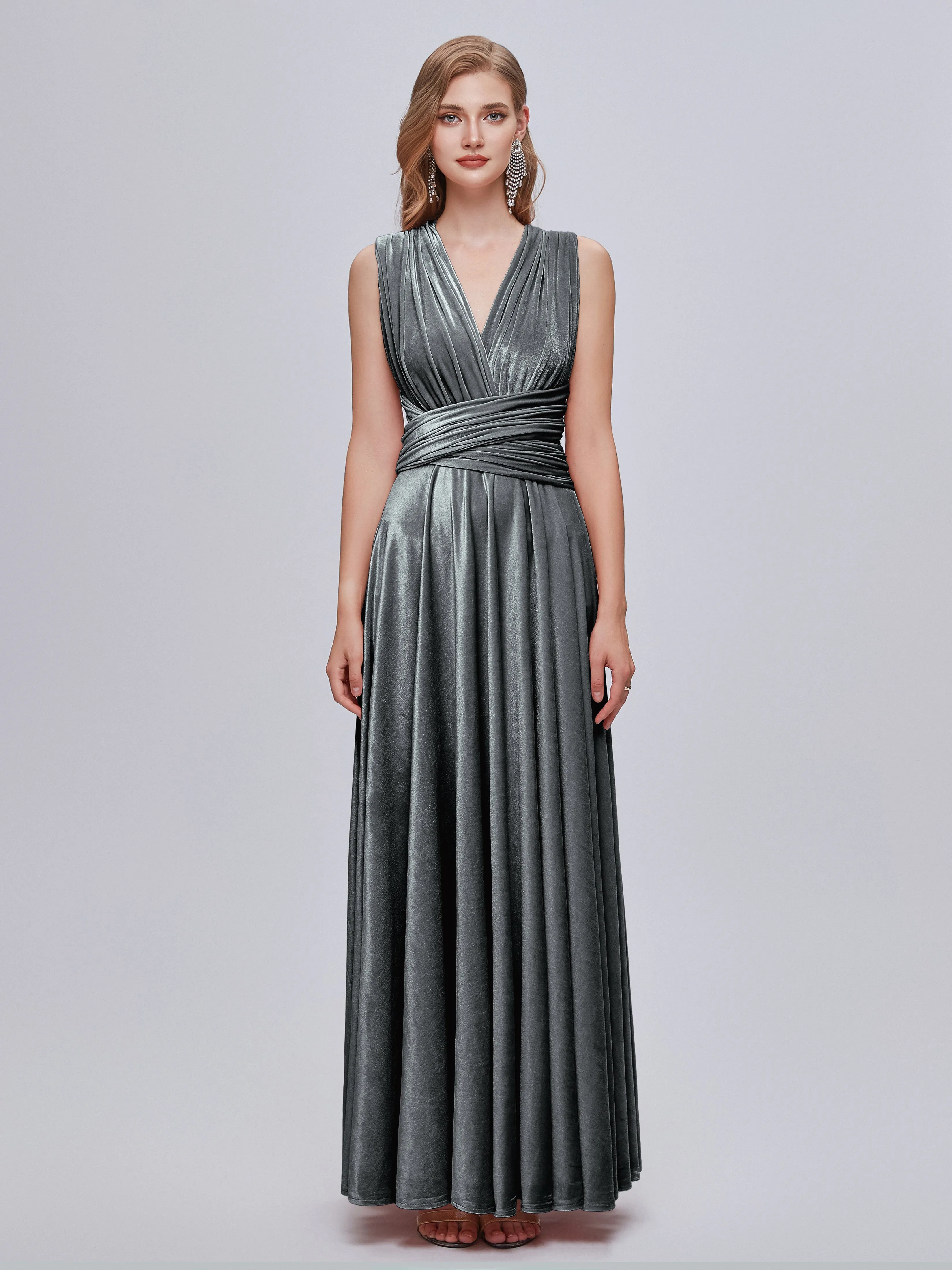 Juliet Gorgeous Convertible Velvet Mother of the Bride Dresses