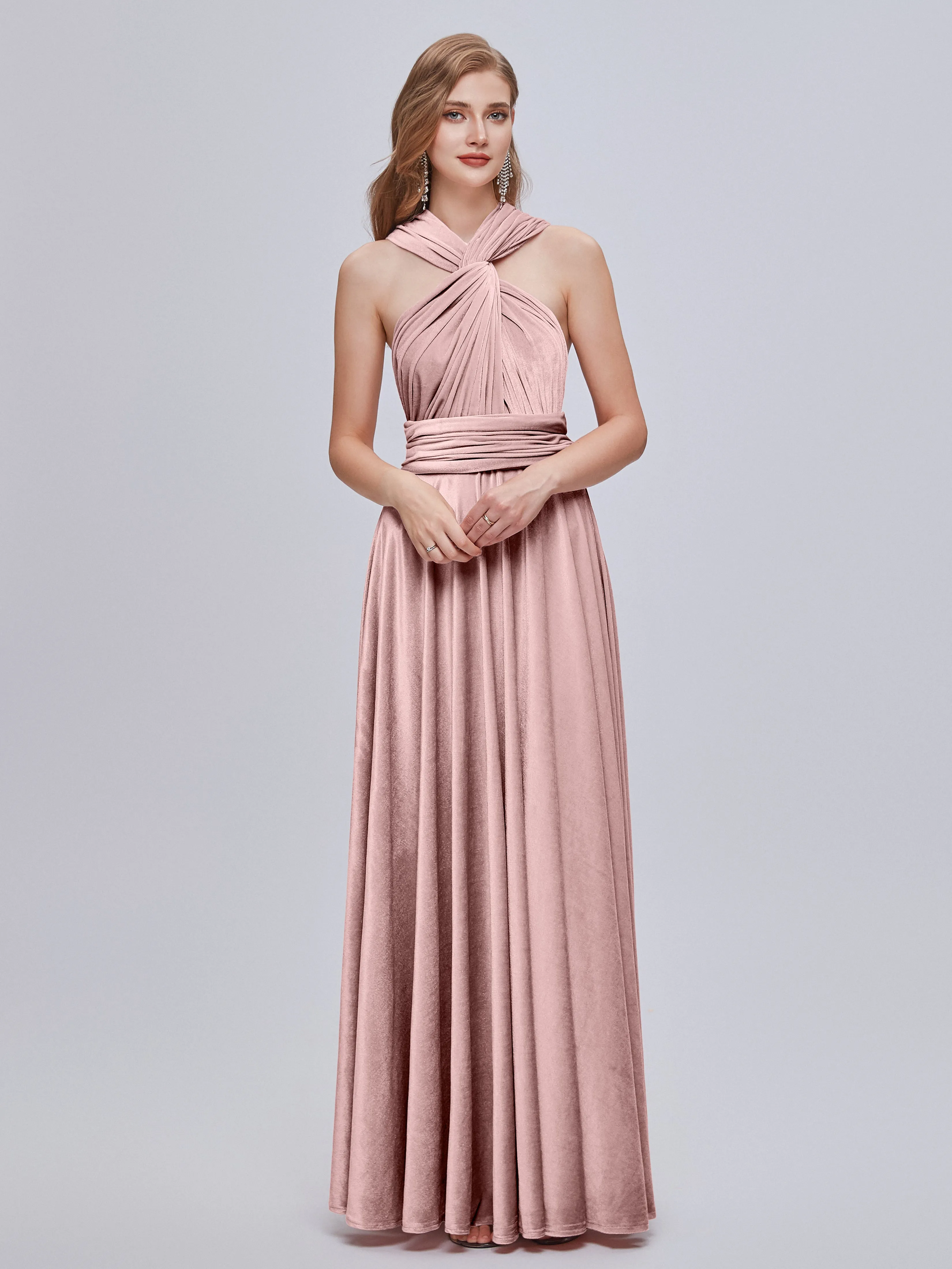 Juliet Gorgeous Convertible Velvet Mother of the Bride Dresses