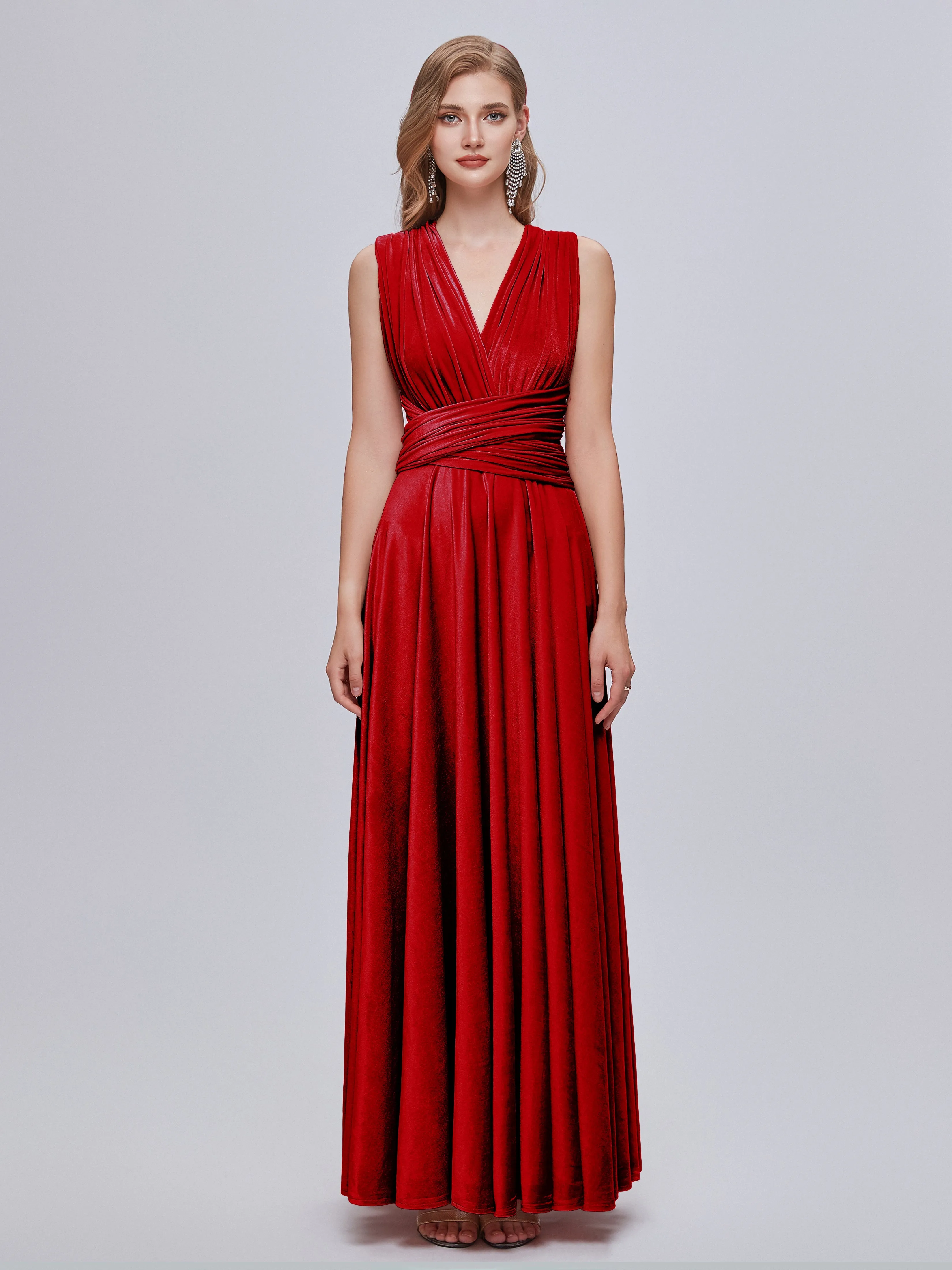 Juliet Gorgeous Convertible Velvet Mother of the Bride Dresses