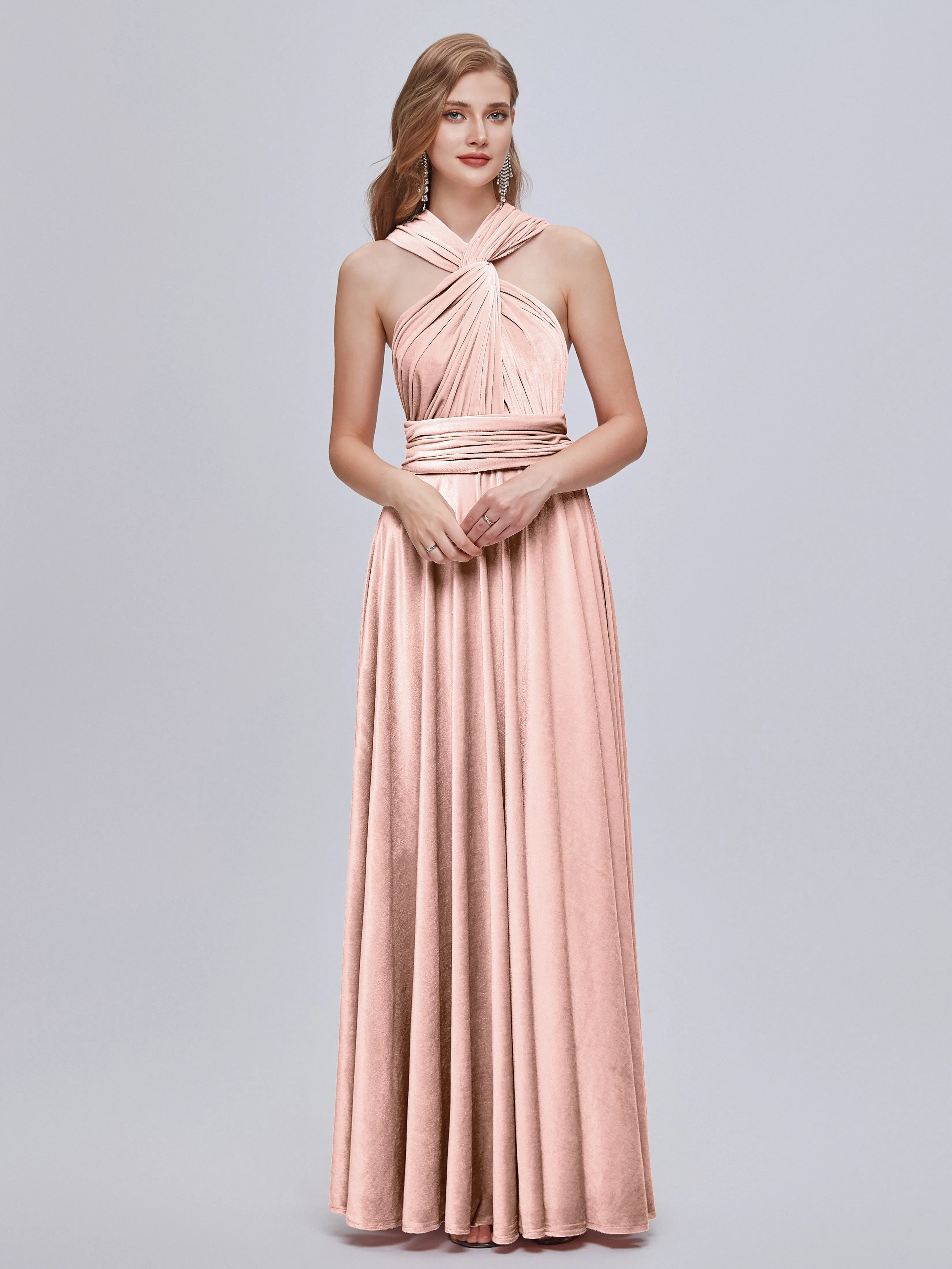 Juliet Gorgeous Convertible Velvet Mother of the Bride Dresses