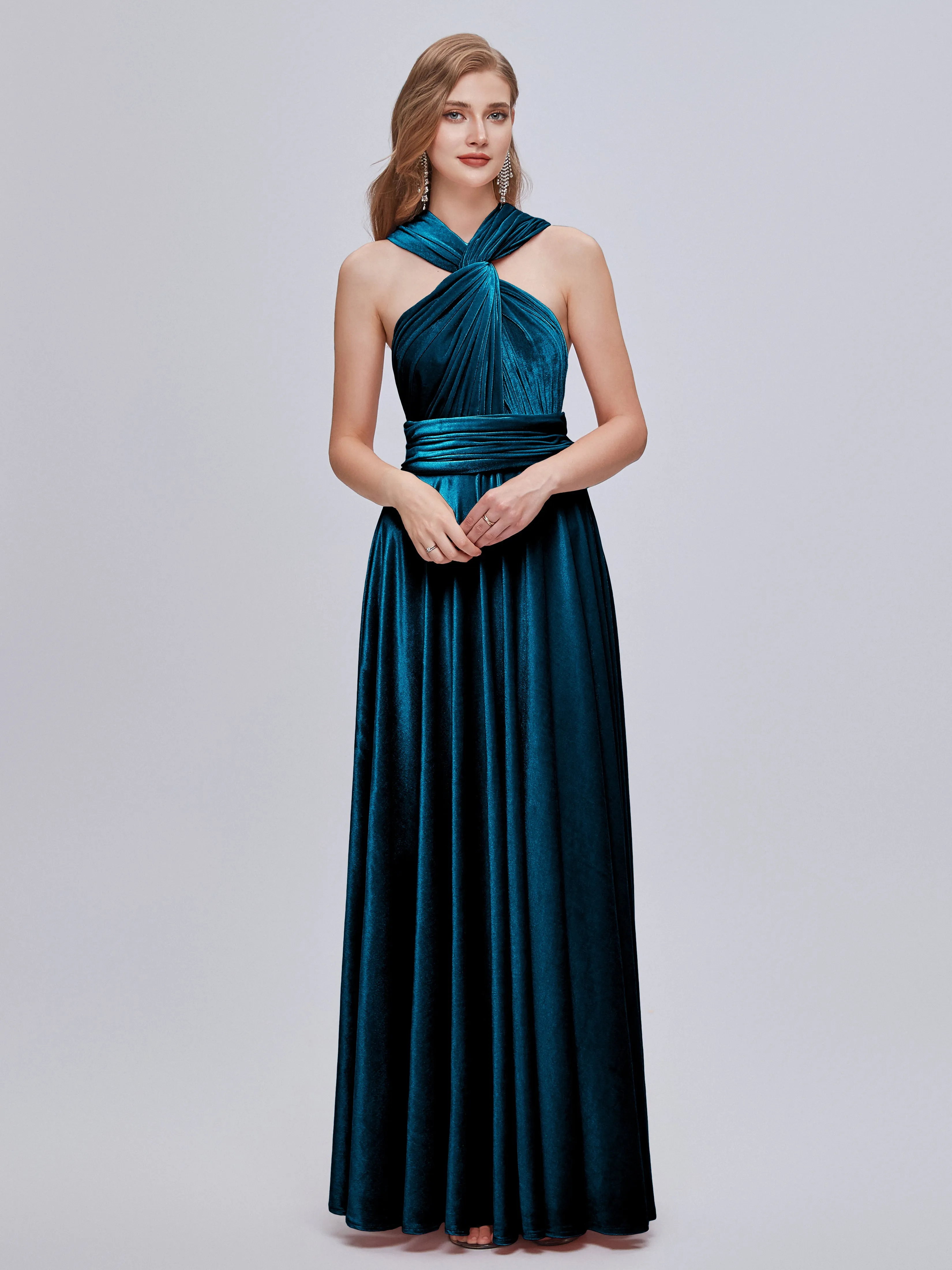 Juliet Gorgeous Convertible Velvet Mother of the Bride Dresses