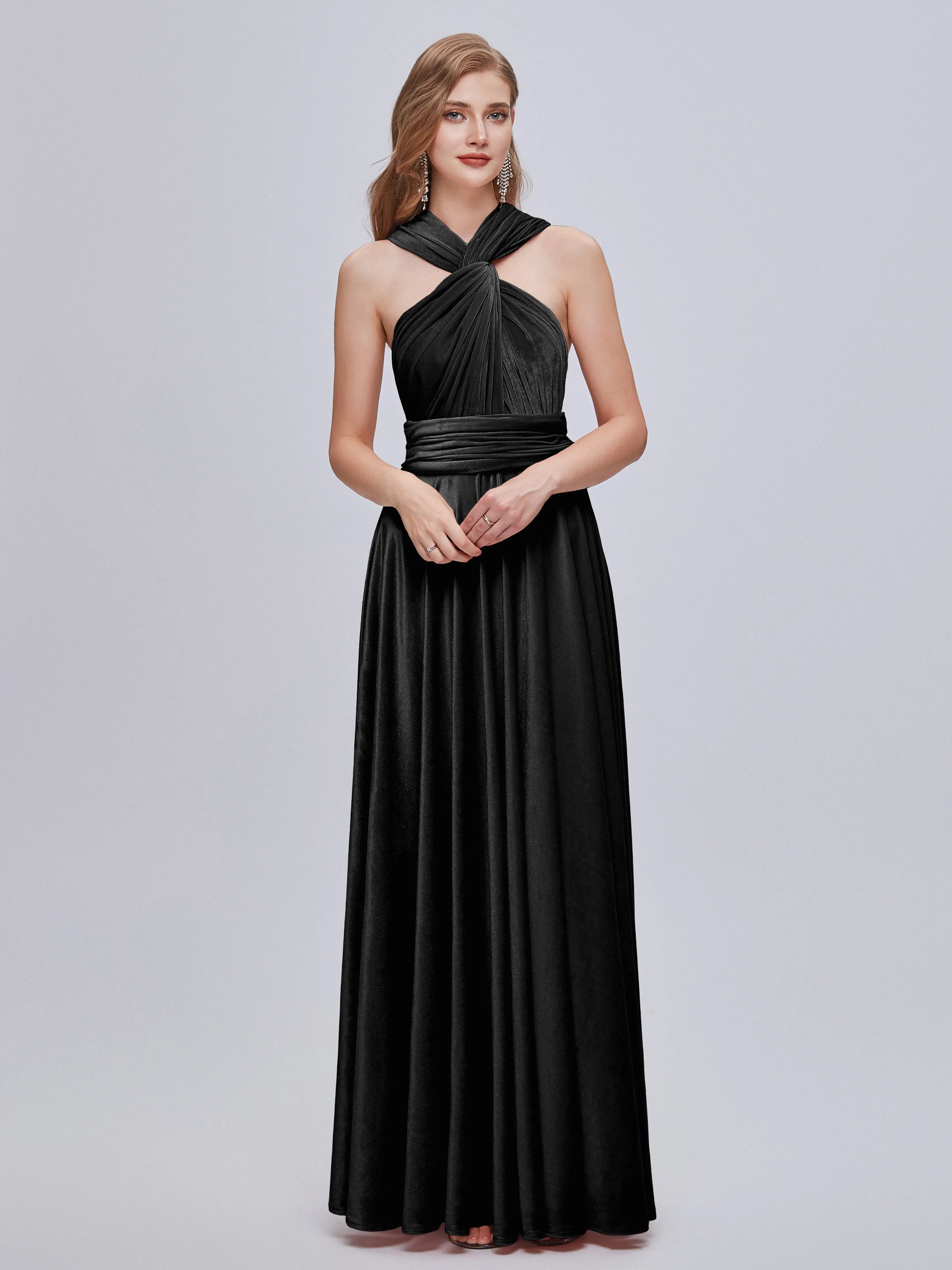 Juliet Gorgeous Convertible Velvet Mother of the Bride Dresses