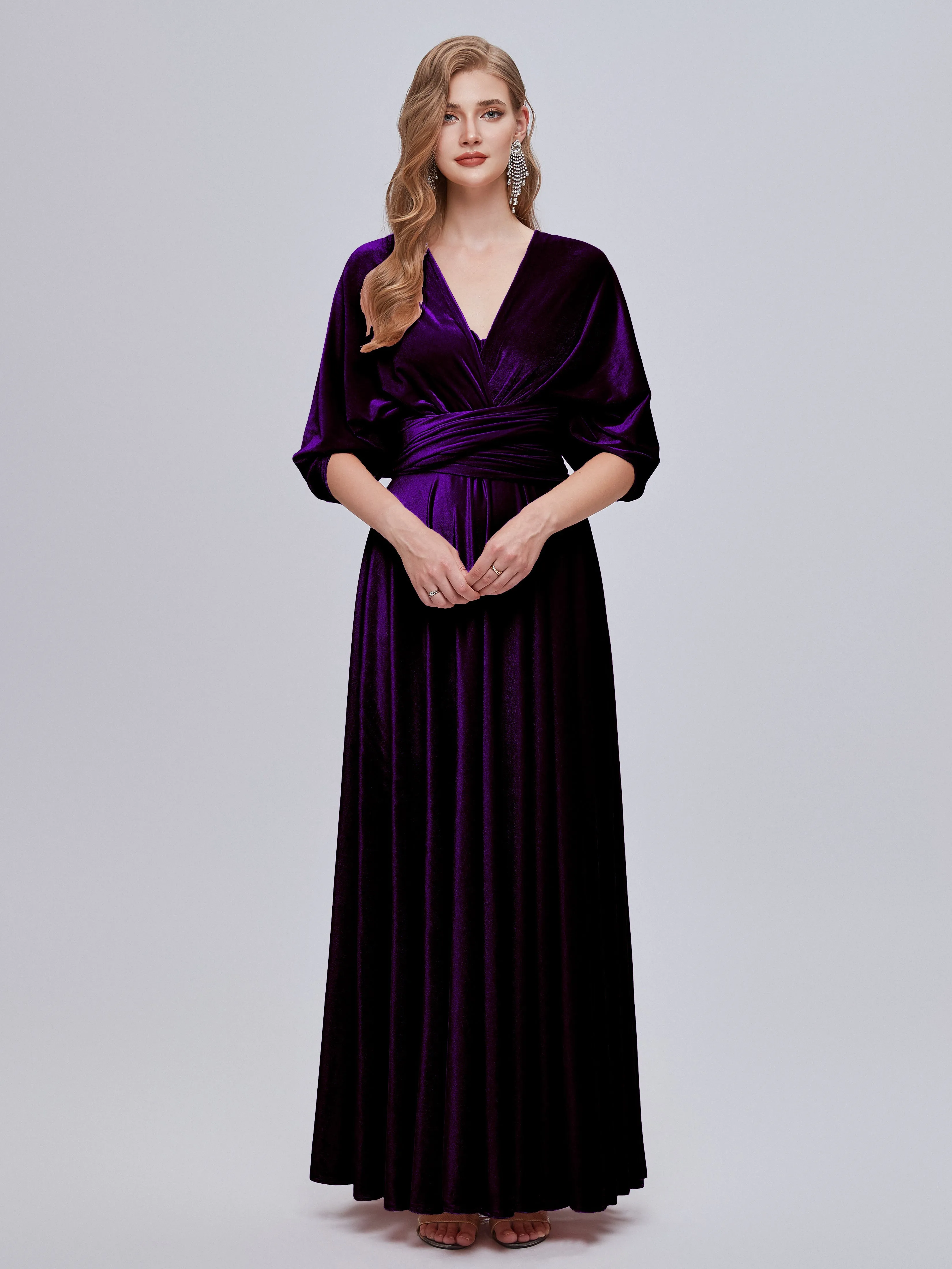 Juliet Gorgeous Convertible Velvet Mother of the Bride Dresses