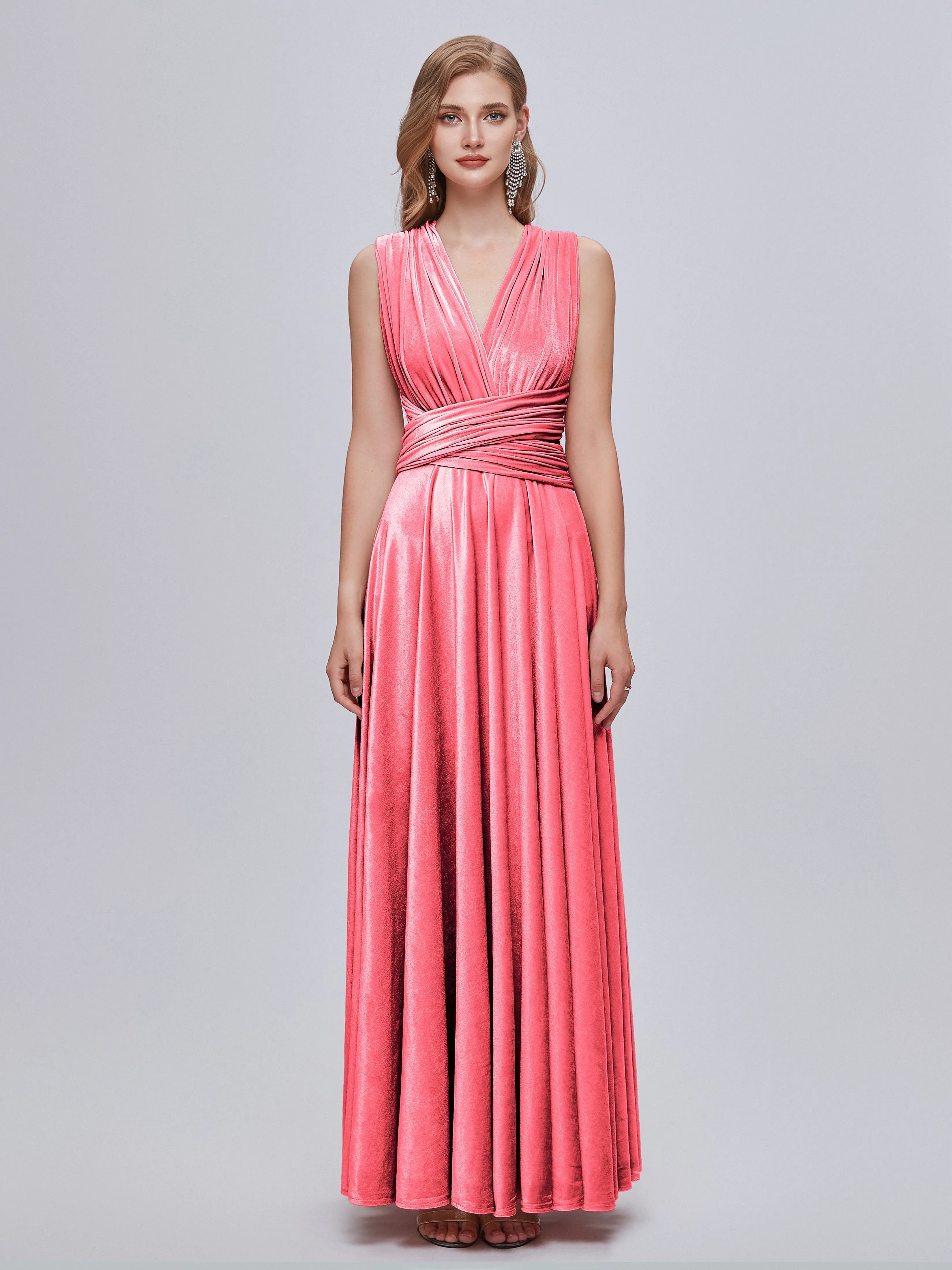 Juliet Gorgeous Convertible Velvet Mother of the Bride Dresses