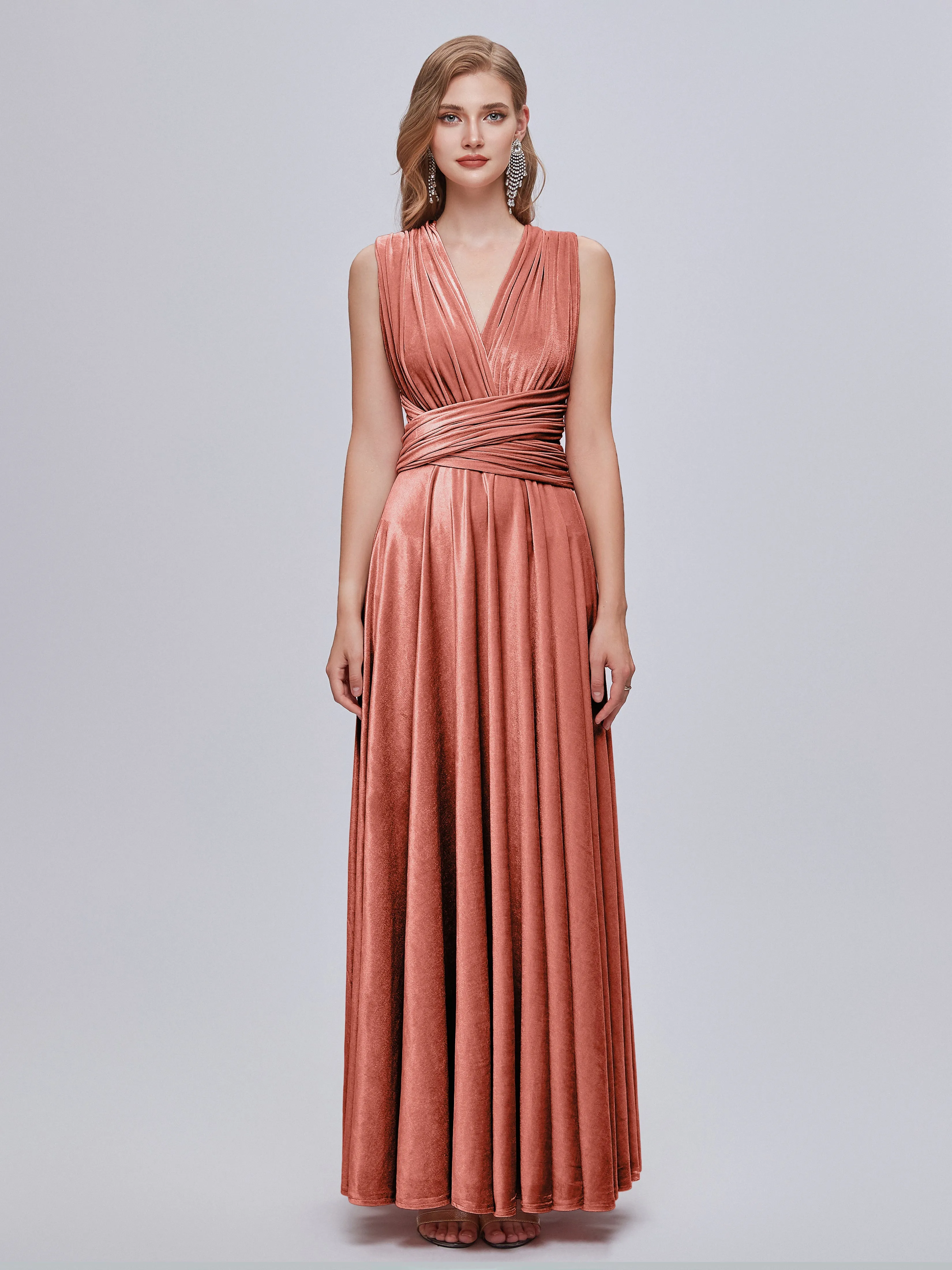 Juliet Gorgeous Convertible Velvet Mother of the Bride Dresses