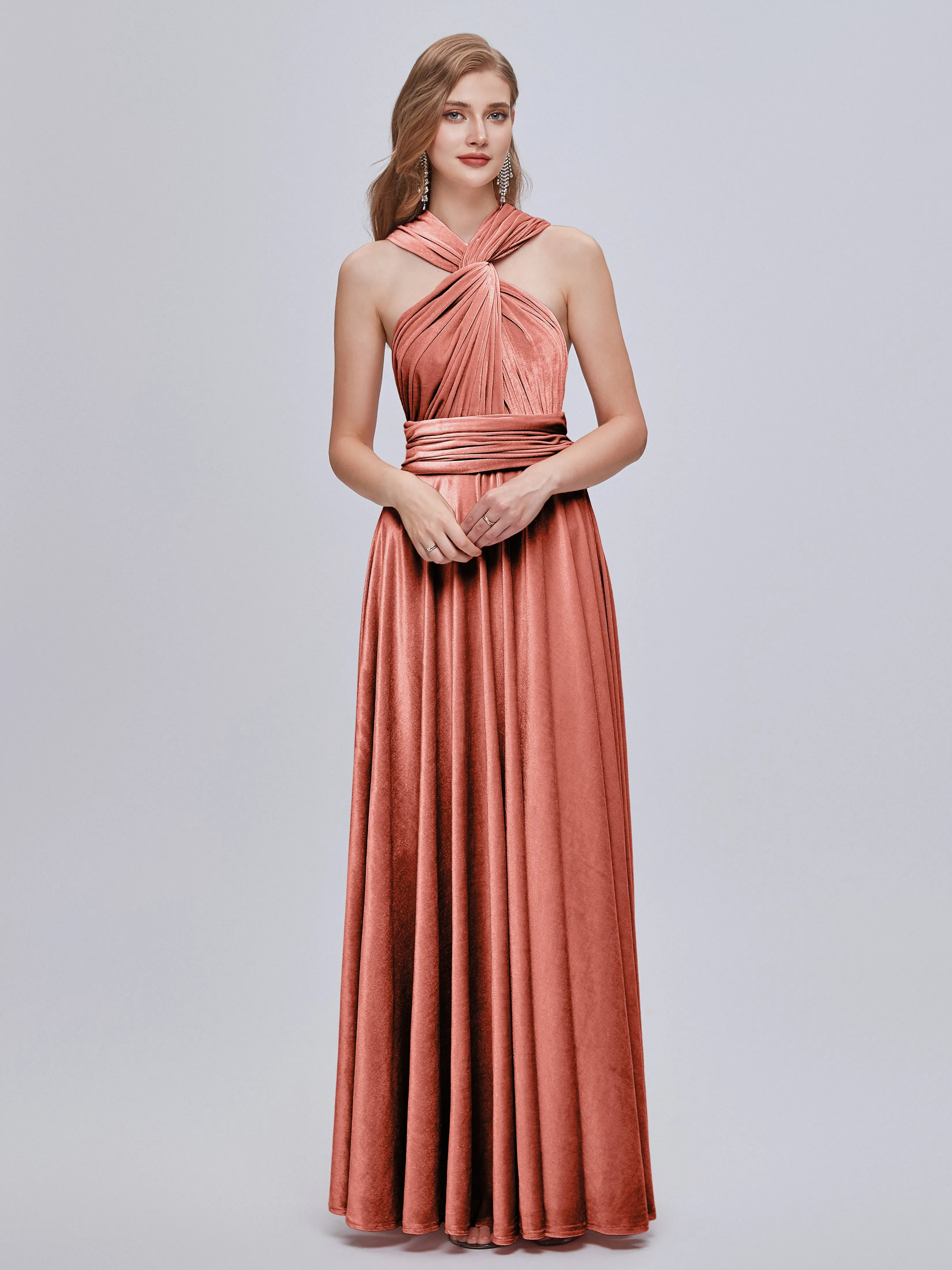 Juliet Gorgeous Convertible Velvet Mother of the Bride Dresses