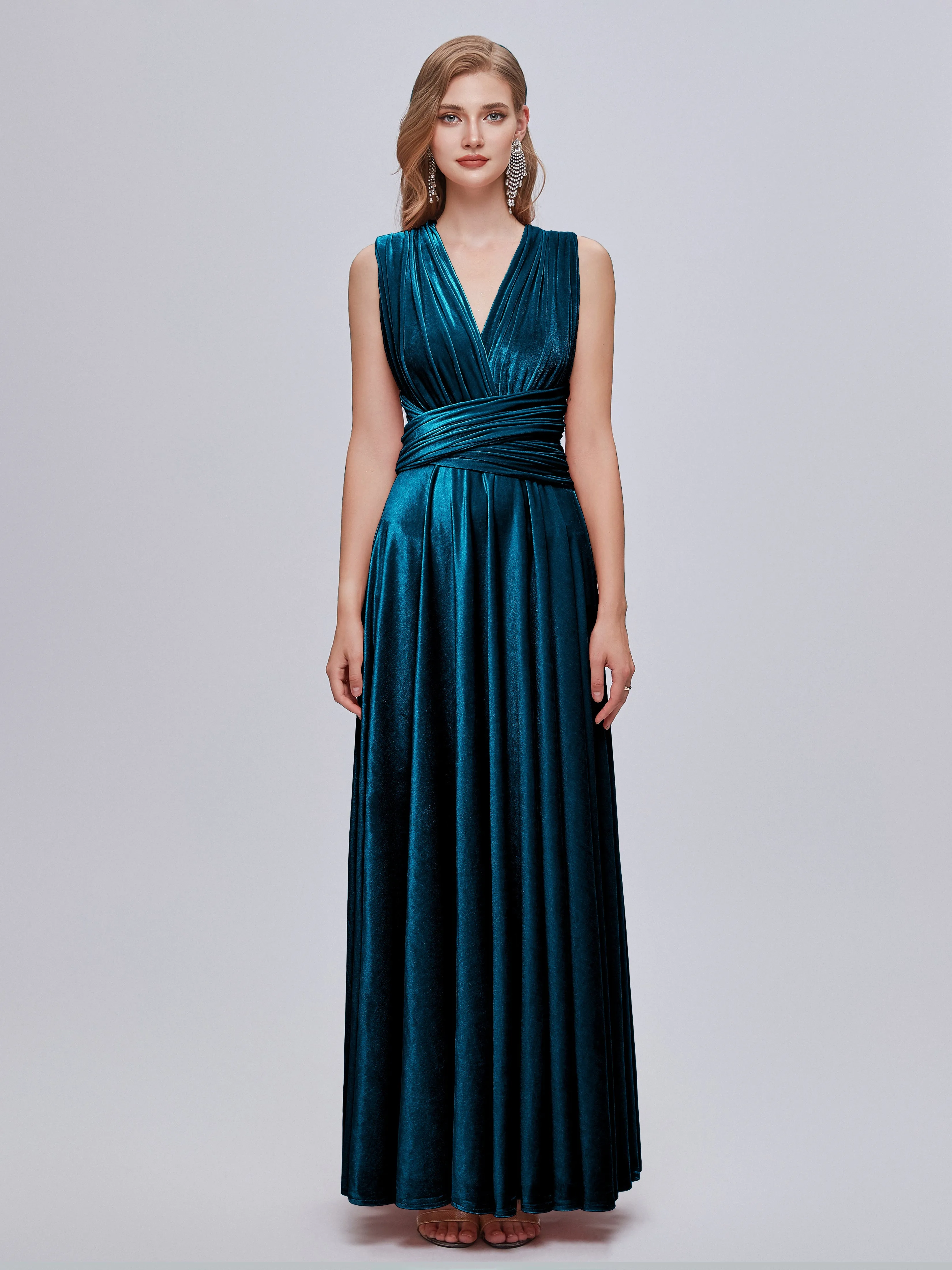 Juliet Gorgeous Convertible Velvet Mother of the Bride Dresses