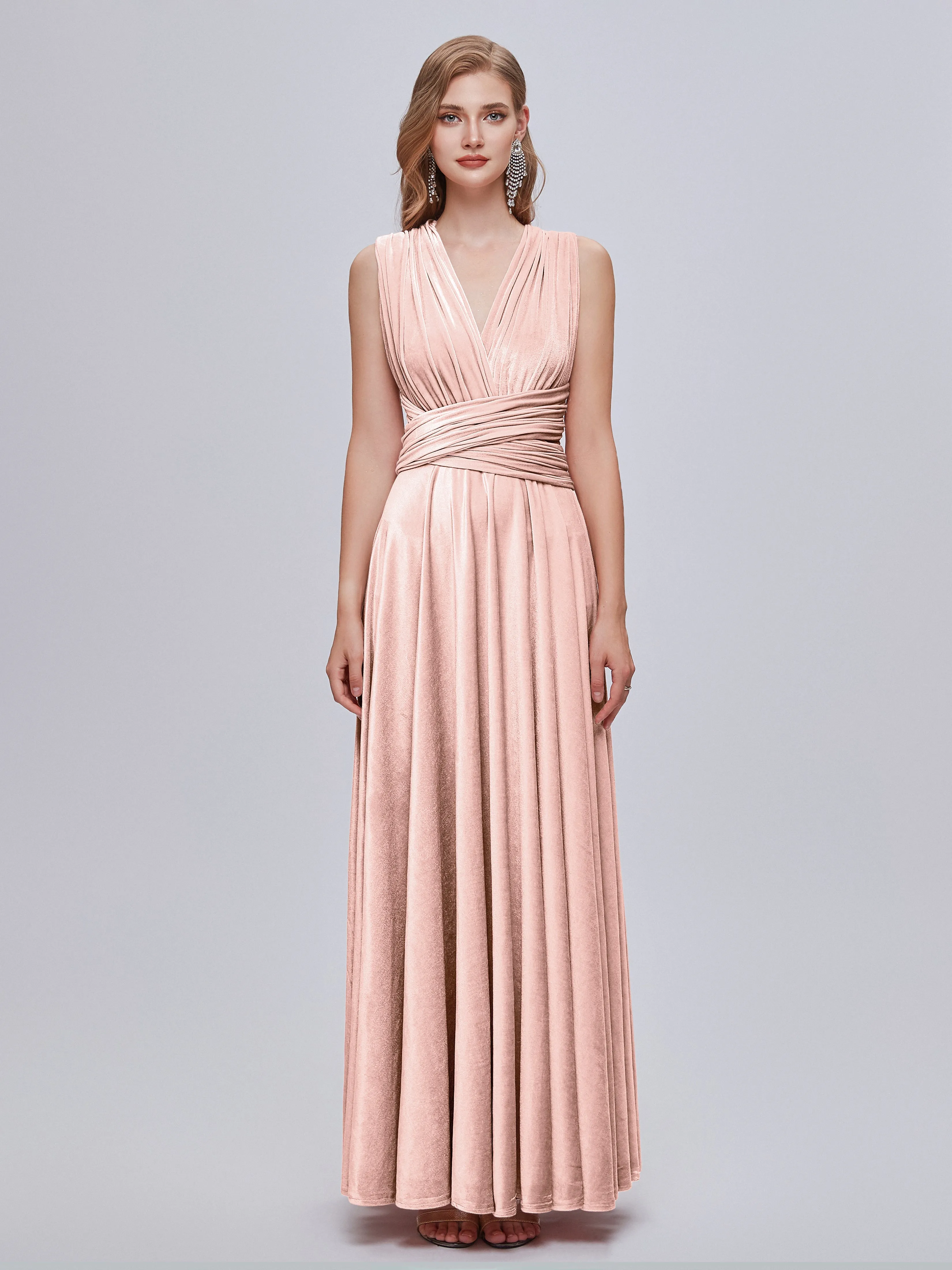 Juliet Gorgeous Convertible Velvet Mother of the Bride Dresses