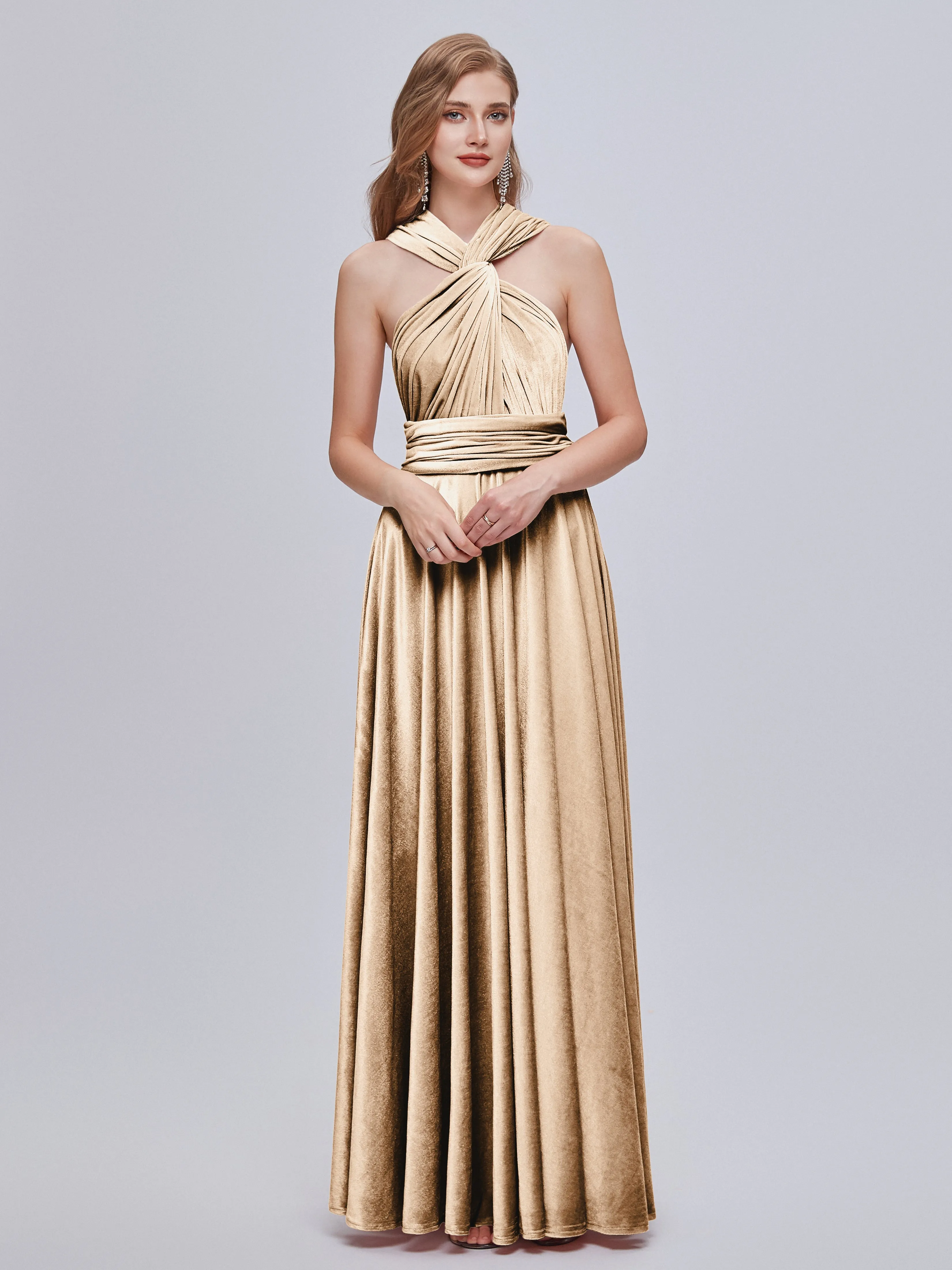 Juliet Gorgeous Convertible Velvet Mother of the Bride Dresses