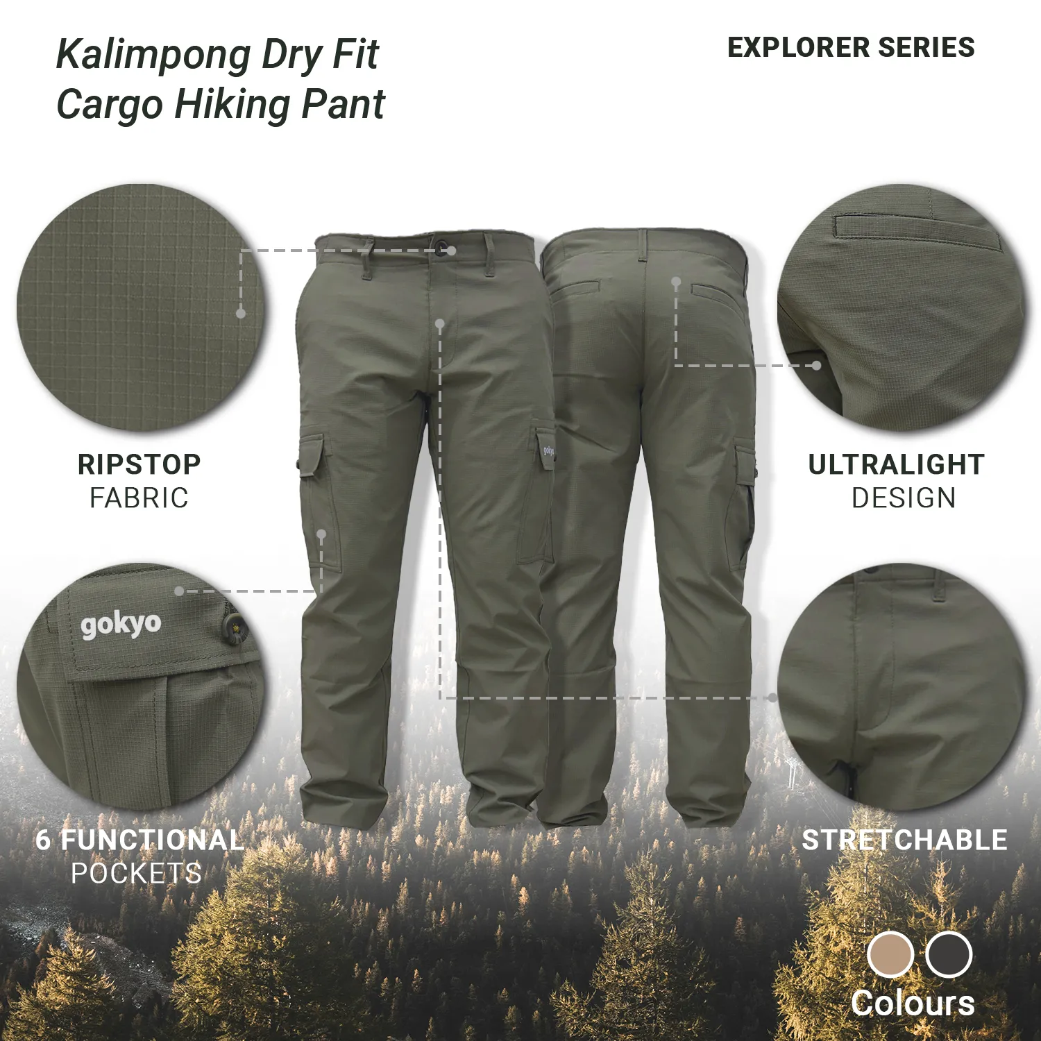 Kalimpong Dry Fit Cargo Hiking Pants