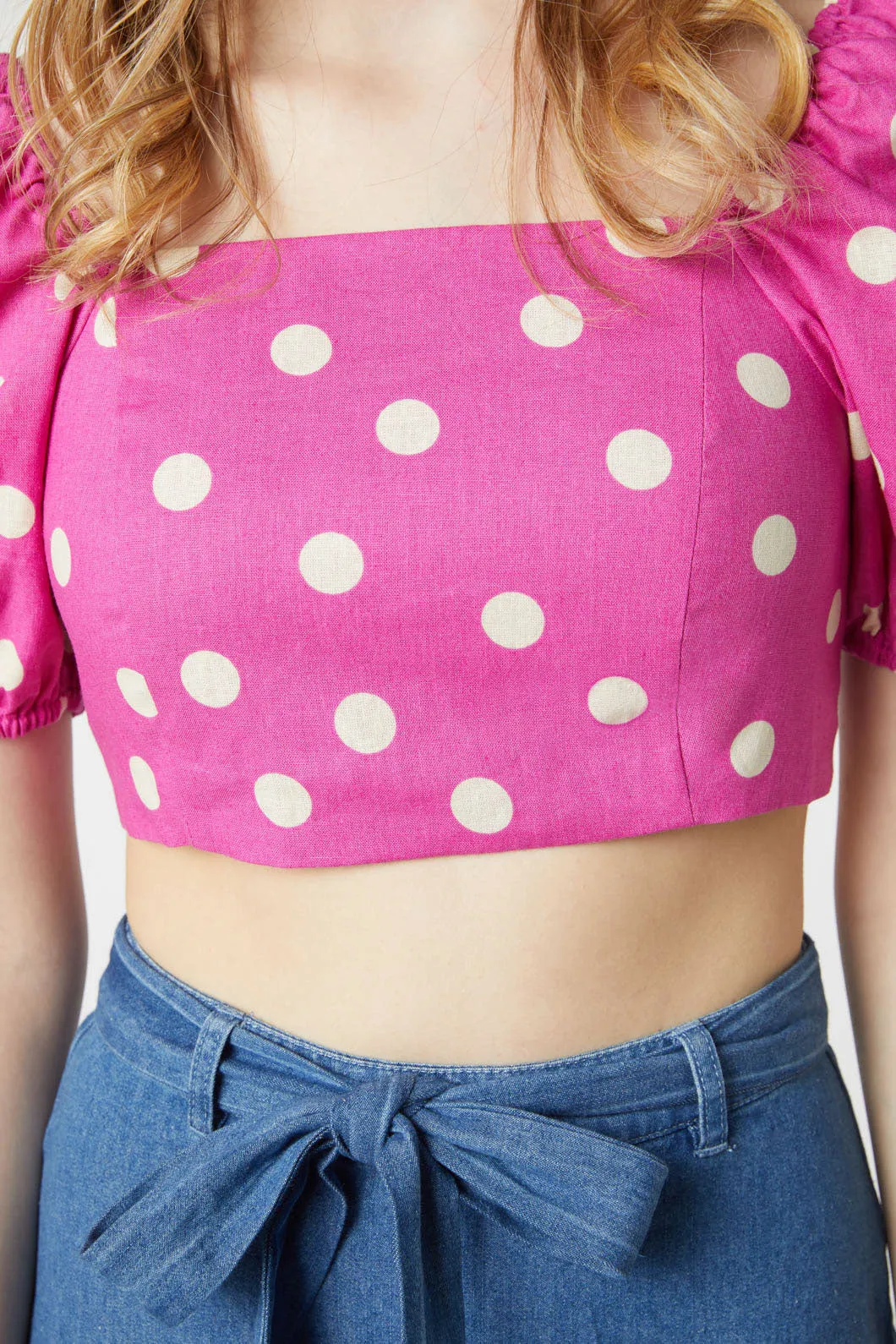 Lucy Polka Dot Crop Top