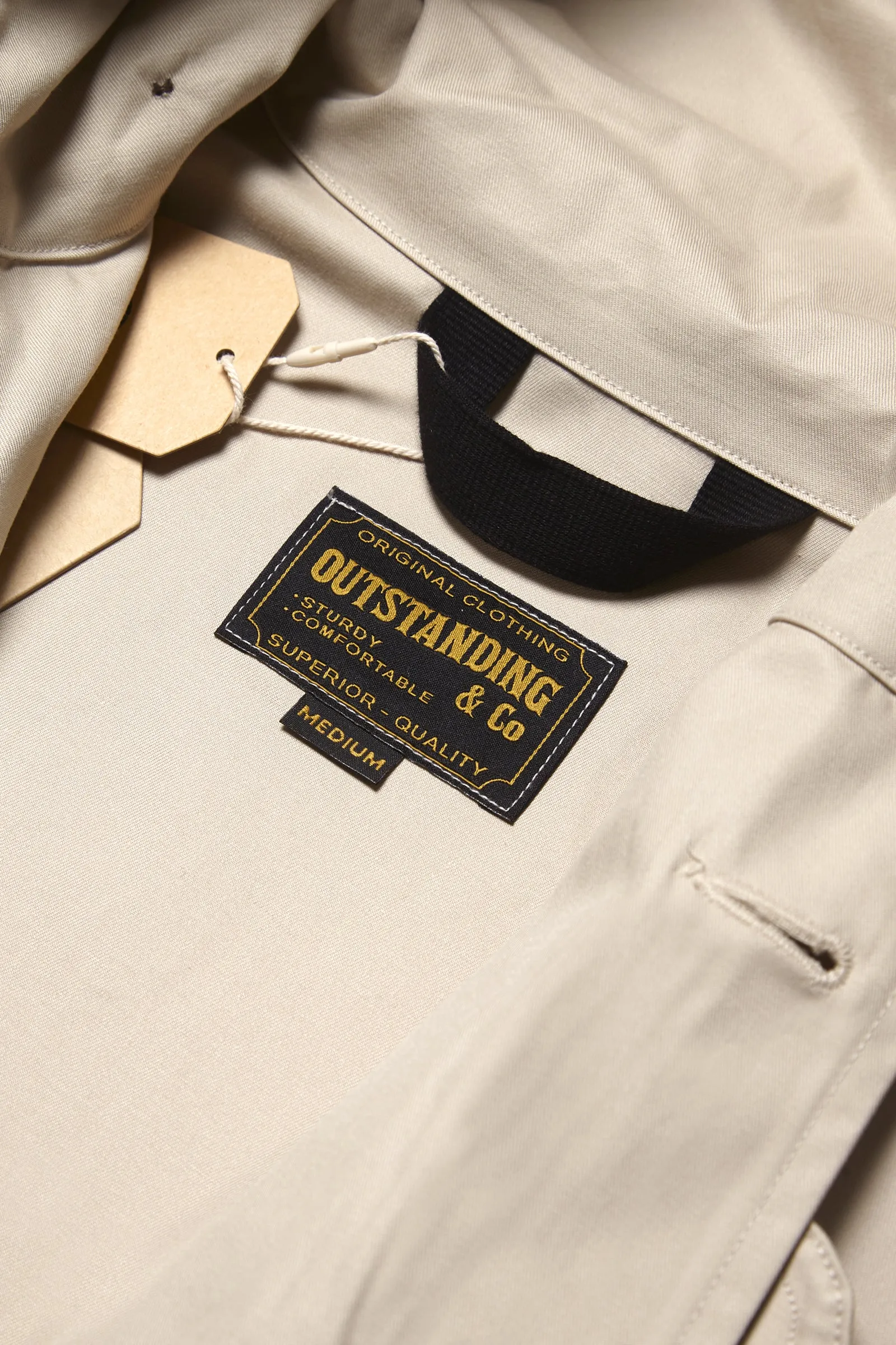 Outstanding & Co. - RAF Short Hooded Parka - Cream