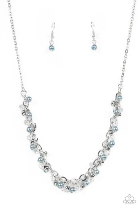 Paparazzi Necklace ~ Soft-Hearted Shimmer - Blue