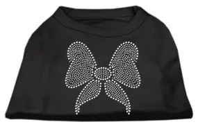 Rhinestone Bow Shirts Black XS (8)