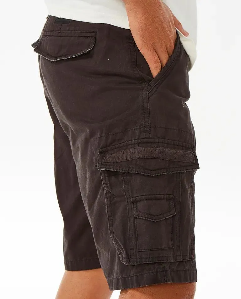 Rip Curl Classic Surf Trail Cargo Shorts Washed Black