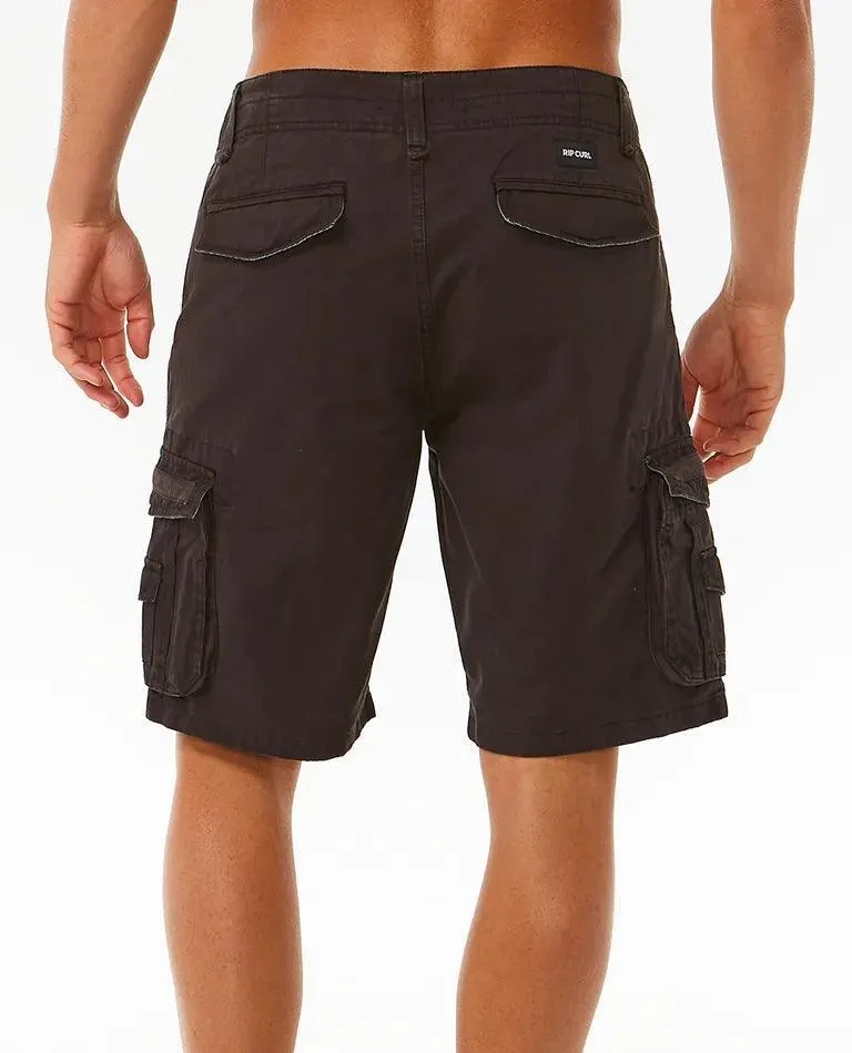 Rip Curl Classic Surf Trail Cargo Shorts Washed Black