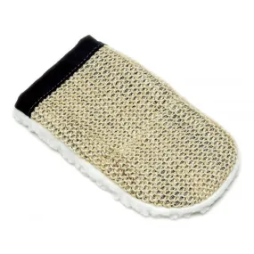 Sisal & Fleece Grooming Mitt